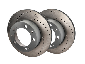 Bremsscheiben vorne, gelocht (Paar). Porsche 944 / 944S - 94435104105, 94435104106 - 944 351 041 05 rd