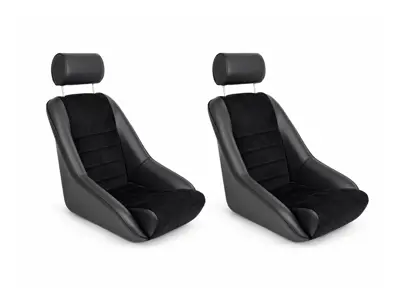 Sedili avvolgenti Nürburgring (38,5 cm), in similpelle/velluto a coste, SET DI 2. Porsche 356 / 911 / 912 / 964 1950–94