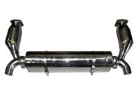 Echappement sport silencieux arrière et pots catalytiques Porsche 997 GT2 et GT2 RS