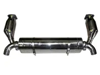 Echappement sport silencieux arrière et pots catalytiques Porsche 997 GT2 et GT2 RS