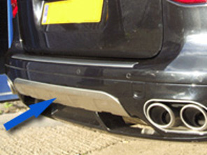 Facelift Rear Bumper Lower Trim Porsche 957 Cayenne