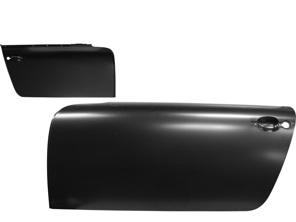 Rivestimento della porta completo, esterno. Porsche 911 63-89 / 964 / 993 - 6453120100GRV, 6453120200GRV, 91153120100, 91153120100GRV, 91153120200, 91153120200GRV - DAN53100522, DAN53100622, 1680900870, 1680900880