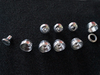 Boutons de commande en aluminium (jeu de 5) Porsche 911 1974-89 - 91161820020, 131