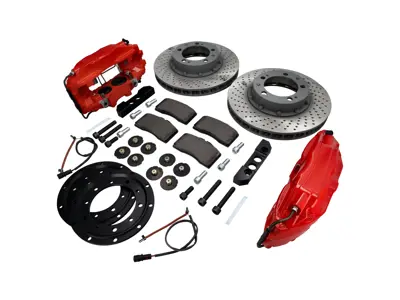 保时捷 911 专用制动钳和制动盘“Big Reds”前部升级套件 - 91135142503, 91135142603 - FVD351964499ALU