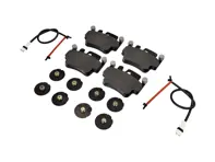 Kit plaquettes de frein ARRIÈRE, capteurs, cales Porsche 996 Turbo / 996 C4S Textar - 99635208602, 99635208600, 99661236501, 99635294903