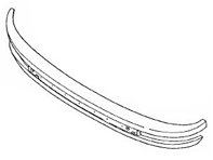 Le pare-choc avant. Porsche 911 1974-81 pour les voitures sans lave-phares - 91150501110