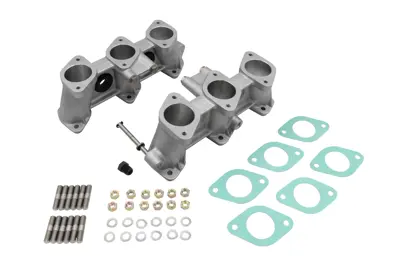 PMO-Induktion 40 x 37 mm hohes Einlasskrümmer-Set für 40-mm-Vergaser. Porsche 911 2.7ltr / 3.0ltr Small Port CIS Zylinderköpfe - PM-O907-0