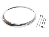 Headlamp ring chrome. Porsche 911/912/930 68-86 - 90163110204, 91163110204 - URO-007755