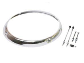 Headlamp ring chrome. Porsche 911/912/930 68-86 - 90163110204, 91163110204 - URO-007755
