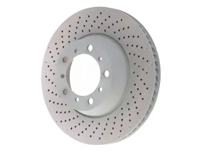 Disco freno posteriore, forato monoblocco, 330x28 mm. Porsche 991.2 / 992 - 99135240401, 99135240301, 9P1615602, 9P1615601 - PRL31524, PRR31624