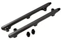 铝坯燃油导轨套件，阳极氧化黑色。保时捷 911 3.2 Carrera - 93011030704, 93011030804 - AMS9050032, AMS9050072, AMS9050033, AMS9050073