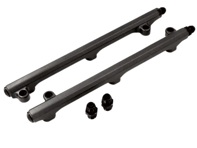 铝坯燃油导轨套件，阳极氧化黑色。保时捷 911 3.2 Carrera - 93011030704, 93011030804 - AMS9050032, AMS9050072, AMS9050033, AMS9050073