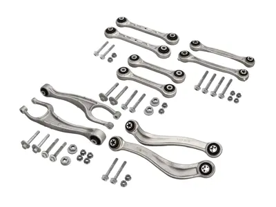 Triangles de suspension et bras de contrôle arrière (jeu de 10) et boulons inclus pour Porsche 991 / 992 Carrera / 992 Turbo - 9P1505237B, 99133106104, 9P1501529A, 9P1505397A, 9P1505311, 9P1505223B, 9P1505224B