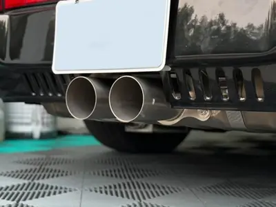 Titan-Auspuffendrohr in SCHWARZ. Passend für Porsche 997 GT3, 991 GT3 und GT3 RS. - 99711125390, 99711125393