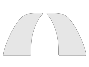 Film pare-pierres Lot de 2 Porsche 992.1 Carrera / 992 GT3 Film de protection peinture - 992809691, 992809692, 992809691B, 992809692B, 992044871