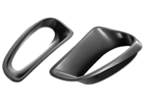 Prese d'aria dell'ala posteriore in fibra di carbonio TechArt. Porsche 991 turbo / GT3 RS - 091.121.480.009, 091.121.480.009G, 99150437100E10, 99150437200E10