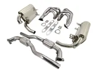 Sportuitlaat, spruitstuk & vervangende katalysatorpakket Porsche 996 C2 / C4 / C4S - 99611112257, 99611113254, 99611198404, 99611113274, 99611113275, 99611113270, 99611198405, 99611113168, 99611198504, 99611113174, 99611113175, 99611113170, 99611198505, 99611112157, 99611113154