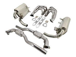 Sportauspuff, Krümmer & Ersatzkatalysatorpaket Porsche 996 C2 / C4 / C4S - 99611112257, 99611113254, 99611198404, 99611113274, 99611113275, 99611113270, 99611198405, 99611113168, 99611198504, 99611113174, 99611113175, 99611113170, 99611198505, 99611112157, 99611113154