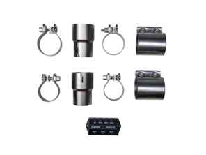 Auspuff-Montagesatz für 976 Panamera Slip-On Line Titan-Auspuffanlage. Porsche 976 Panamera V6 - P-MF1052