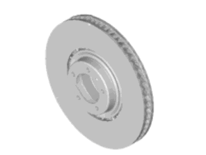 Brake disc rotor Front. Porsche Taycan 02/2020>> (OE Part No 9J615301B/9J6153012B) - 9J615301B, 9J615302B