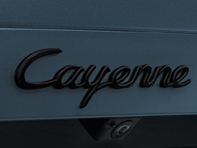 Insigne de capot arrière « Cayenne », en noir (mat). Porsche 9YA Cayenne / S Coupé - 9Y004487021OK1, 9Y004487021