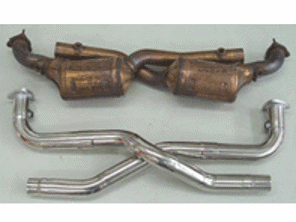 Tubi di bypass del convertitore catalitico di scarico. Porsche 996 GT3 - 99611112108, 99611302193, 996113021EX, 99611302197, 996113021FX, 99611302293, 996113022EX, 99611302297, 996113022FX