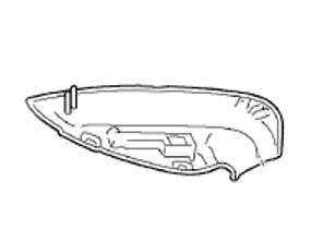Door mirror cover, Lower part. Porsche 970 Panamera RHD - 97073171905, 97073172005