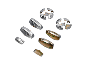 Seat button replacements in galvano silver 14-way - 99161371301DMN, 7PP959748PDMN