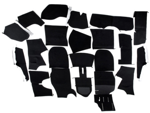 Complete tapijtset interieur voor Porsche 911 74-84 Coupe LHD