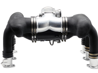 Drive-by-wire inlaatconversiekit met inlaatspruitstukgeleiders in aluminium uitvoering. Porsche911 - 96411090100, 96411090130