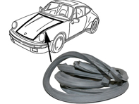 Motorkap / motorkap, voorste kofferbak rubberen afdichting. Porsche 911 1974-89 - 91151192302, 91151192302, 91151193201, 1685500300 - URO-009913