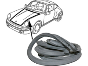 Bonnet / hood, front trunk rubber seal. Porsche 911 1974-89 - 91151192302, 91151192302, 91151193201, 1685500300 - URO-009913