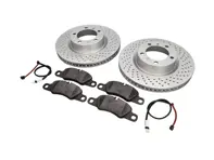 ANTERIORE Pacchetto pastiglie freno e disco freno Porsche 997 3.6L C4 - 99735140101, 99735140201, 99735193806, 99761277002