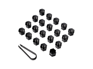 Wheel Bolt Covers Black. Porsche 996/986/987/997/Cayman