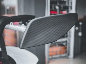 Swan neck rear spoiler end plates carbon fibre. Porsche 992 GT3 RS - 9GT827685, 9GT827685OK1, 9GT827686, 9GT827686OK1, 9GT827867C, 9GT827867COK1, 9GT827868C, 9GT827868COK1