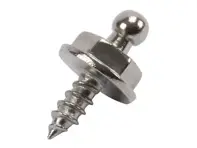 Tenax bevestigingsmiddelen, stud, chroom. Porsche 993 - 99959160212, 99959160112