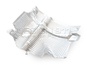 Bouclier de protection thermique du pare-chocs arrière. Porsche 957 Cayenne - 95550551511, 95550551510, 95550551611, 95550551610