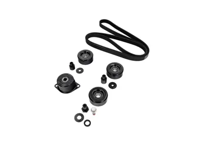 Kit completo de poleas y correas (tensor, poleas guía y correa de transmisión) para Porsche 996 Carrera (Tiptronic con aire acondicionado) 1998-2005 - 99610226050, 99710226000, 99610211957, 99610211958, 99610212752, 99610212754, 99610211853, 99610211855, 99610211856, 99610212552, 99610212553, 99610236550, 99907203909, 99907204109, 99907205901, 99610211754, 99610211756, 99610211757, 99610215164, 99610215166, 99610215168