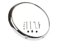 Scheinwerfer-Außenrahmen, Chrom. Porsche 911 1965-86 - 91163193300, 90163110201, 91163112900 - HDL-901-RIM, 1695151700