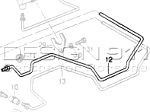 Hydraulic pressure line. Porsche 964 M339 - 96431534302