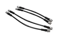 Mangueras de freno de acero inoxidable trenzado (juego de 4) Delanteras y traseras Porsche 911 1968-1973 2.2L / 2.4L / 2.7L RS LWB (F) - 90135563201, 90135563202, 90135563203, 90135563101, 90135563102, 90135563103