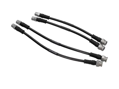 Tubi freno in acciaio inossidabile intrecciato (set da 4) anteriore e posteriore Porsche 911 1968-1973 2.2L / 2.4L / 2.7L RS LWB (F) - 90135563201, 90135563202, 90135563203, 90135563101, 90135563102, 90135563103
