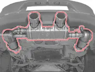 Système d'échappement sport. Porsche 911 (991.2) 2017>> - 99104420030