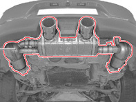 Sports exhaust system. Porsche 911 (991.2) 2017>> - 99104420030