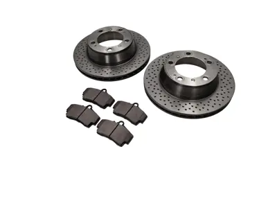 Pastiglie freno POSTERIORI + pacchetto disco freno. Porsche 996 1997-04 - 99635240104, 98635293911, 99635240104BRE, 98635293911BRE, 99661236501, 90026904701, 99907340201, 99635295901