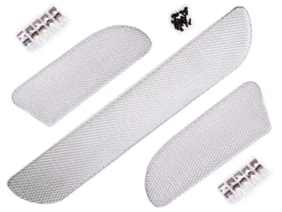 Rennline Voorbumper Gaas Grill Kit. Porsche 996 C4S / 996 Turbo 01-05 - E120.121, E120121