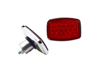 Reflector trasero de cristal con kit de montaje. Porsche 356 Pre-A / 356A - 64473150100 - 64473150100NLA