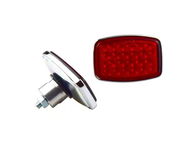 Catarifrangente posteriore in vetro con kit di montaggio. Porsche 356 Pre-A / 356A - 64473150100 - 64473150100NLA