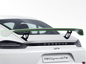 Achtervleugelspoiler, geprimed. Porsche 718 Kaaiman GT4 - 982825491G2X, 982825491