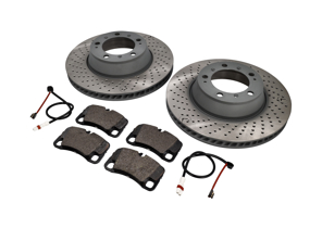 REAR Brake Pads and Brake Disc Package Porsche 997 3.6L C2 - 99635240501, 99635240502, 99635240601, 99635240602
